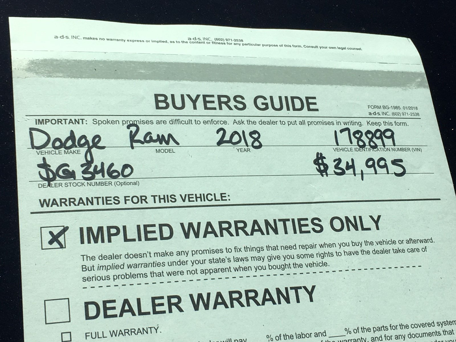 ... Ram Surprise 2018 in Cab Express Pickup Crew Pre-Owned 1500